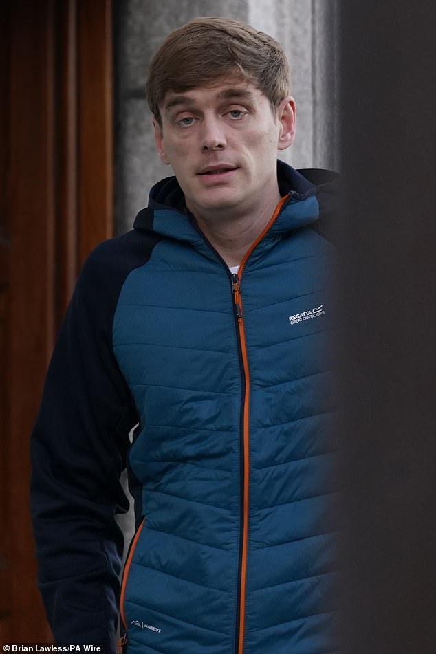 James Lawrence, co-defendant of Conor McGregor, outside the High Court in Dublin yesterday