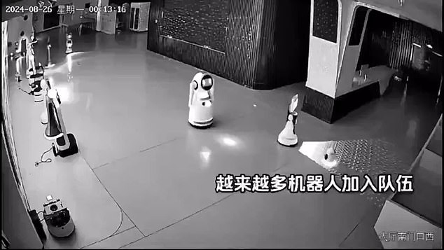 The tiny robot, called Erbai, told the bots to follow it from the building which caused viewers to voice their concern that AI has achieved autonomous intelligence