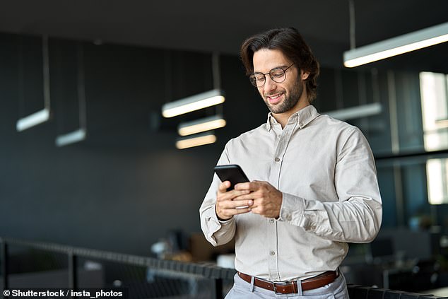 Men of all ages spent less time online but were much more active users of AI, online dating services, and pornography (stock photo)