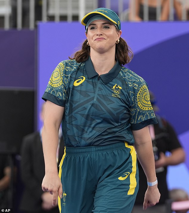 The Channel Ten series' Instagram account shared a teaser video suggesting one of the stars heading to the South African jungle in 2025 will be an Olympic 'freestyle lover'. Followers guessed the hint referred to controversial Olympic breakdancer Raygun, 37, (pictured)