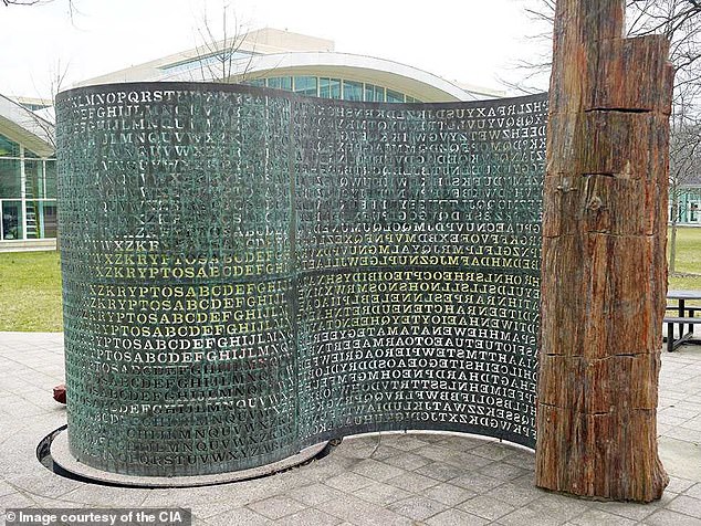 The sculpture Kryptos was installed in the courtyard of the CIA's New Headquarters Building in Washington. The monument contains four codes, only three of which have been cracked since the sculpture was erected in 1990