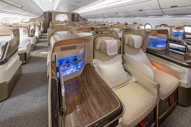 The A350 business class ¿S Lounge Seats¿ are inspired by the Mercedes S Class, ¿for an exceptional travel experience¿