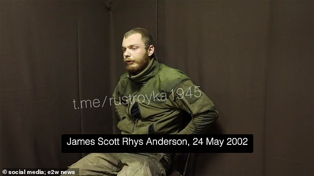 British POW James Scott Rhys Anderson, 22, from Banbury, formerly with the Royal Corps of Signals in the UK Army