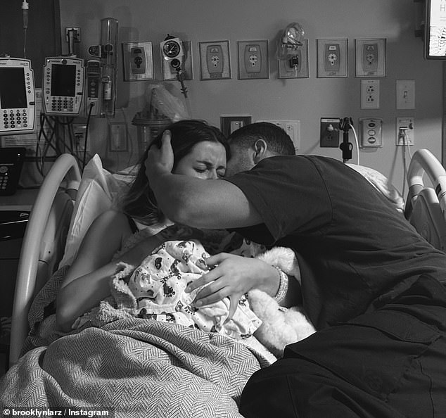 In a joint Instagram post the grieving couple shared on Thursday, the reality TV personality, 29, said that she went into labor on Sunday at '40 weeks and 2 days.' They said 'our best day became our worst' when they were told by medical professionals that they were unable to find the baby's heartbeat