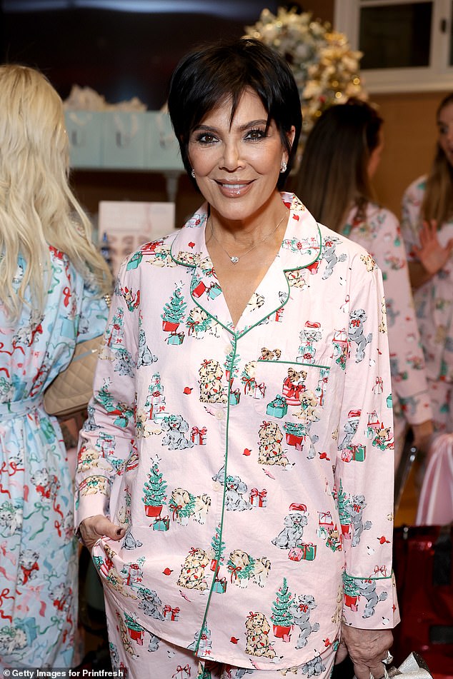 Kris was seen rocking her signature pixie cut when she attended Kathy Hilton's holiday event in LA on November 18