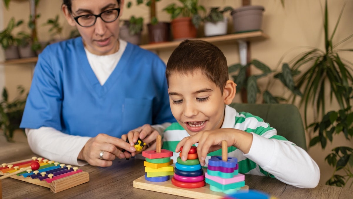 Boy in therapy