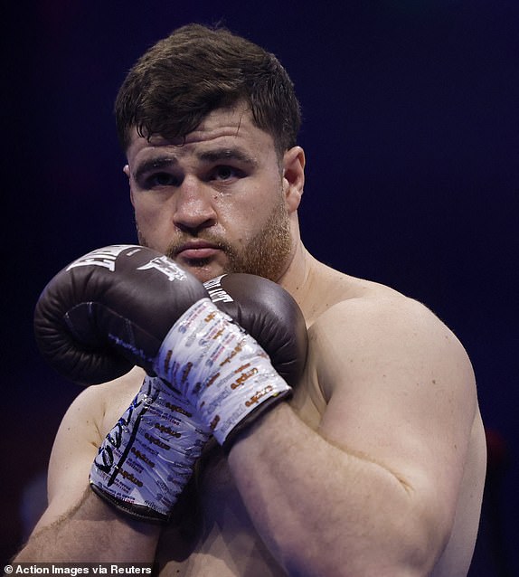 Boxing - Oleksandr Usyk v Tyson Fury - Heavyweight World Title - Kingdom Arena, Riyadh, Saudi Arabia - December 21, 2024 Johnny Fisher before his fight against Dave Allen Action Images via Reuters/Andrew Couldridge