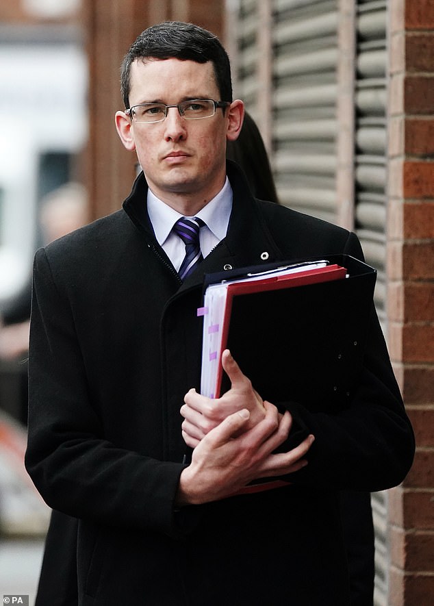 Irish teacher Enoch Burke has been jailed for a third time after he was arrested outside the school that sacked him for refusing to 'call a boy a girl'. (Mr Burke pictured here arriving at the court of appeal in Dublin in February 2023)