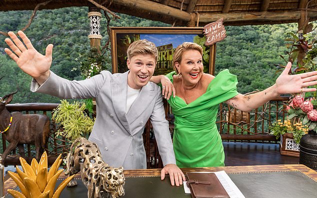 A production insider has told Daily Mail Australia that producers have been courting the Married at First Sight alum for years, but she ultimately decided against it. (Pictured: Hosts Julia Morris and Robert Irwin)