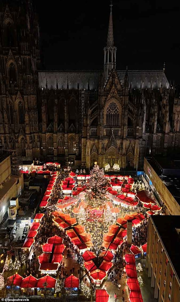 Jackie described Cologne's Cathedral Market setting (above) as 'breathtaking'