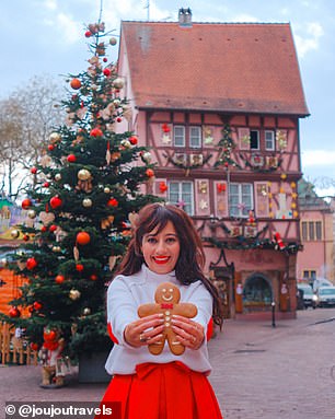 Jackie adored Colmar's half-timbered houses