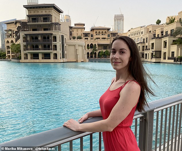 Marika, pictured in Dubai, reveals that cabin crew 'listen, empathise, ask and paraphrase' when dealing with air rage passengers