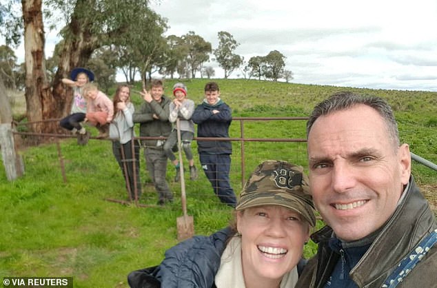 Duggan's family were 'shocked and absolutely heartbroken by this callous and inhumane decision' (Duggan is pictured with his wife, Saffrine, and their children)