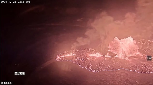 Scientists had warned of an imminent eruption after Kilauea saw a boost in seismic activity last week, with about 100 small earthquakes detected at it the volcano's base