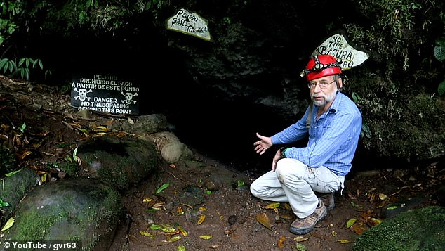 Belgium-based cave explorer Guy van Rentergem (above) visited Costa Rica's 'Cave of Death' in 2019. A trained chemical engineer, van Rentergem has spent decades both exploring and mapping caves using Terrestrial Light Detection and Ranging (T-LiDAR) scanning