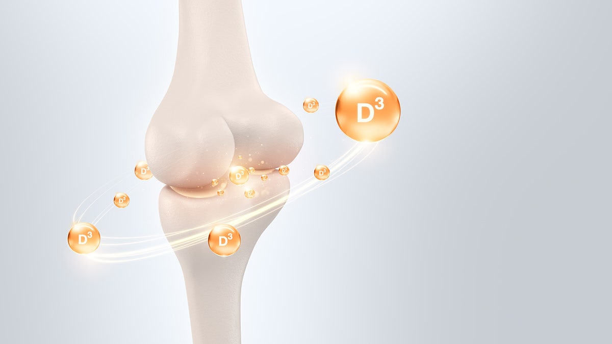 Vitamin D3 and bone health illustration