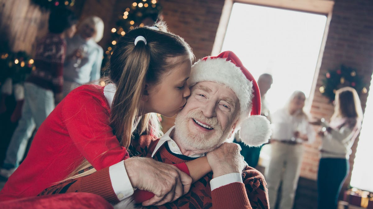 Grandpa with granddaughter