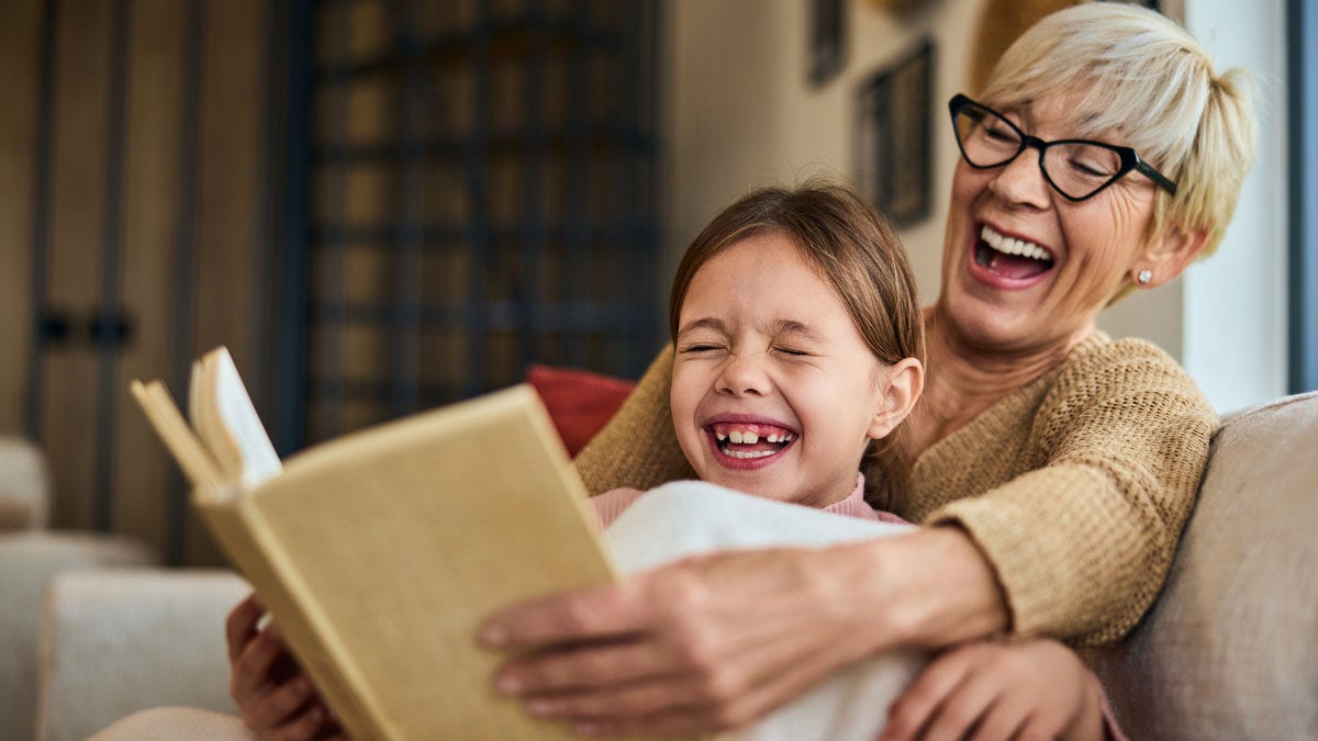 Grandma laughing