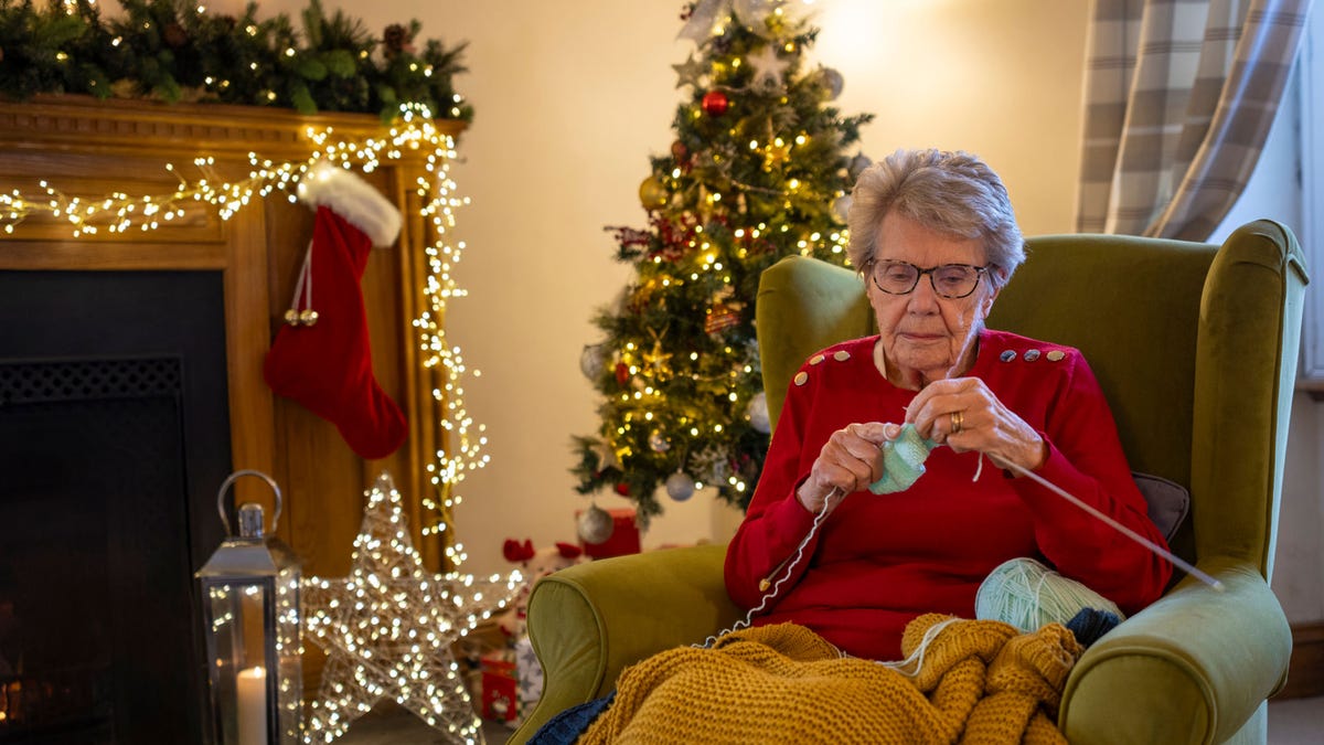 Grandma knitting