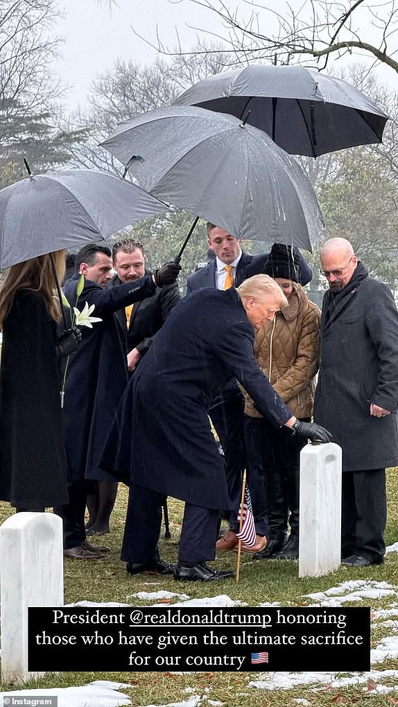 Trump at Arlington National Cemetery