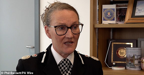 Screen grab taken from PA video of Merseyside Police Chief Constable Serena Kennedy speaking at Merseyside Police HQ, ahead of the sentencing of Axel Rudakubana for the murders of three girls at a dance class in Southport in 2024. Rudakubana has been has been detained for life with a minimum term of 52 years. Picture date: Wednesday January 22, 2025. PA Photo. See PA story COURTS Southport. Photo credit should read: Phil Barnett/PA Wire