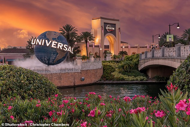 Home to Universal Orlando Resort (above) and dozens of other theme parks, the U.S city of Orlando has been described as 'soulless' by Redditors