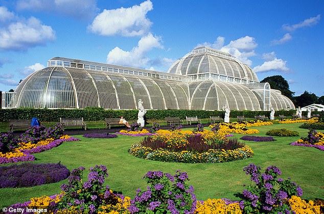 A ticket to Kew Gardens (pictured) was just 1p (9p in today's money) in 1974, now skyrocketing in price from between £12 and £24 per adult