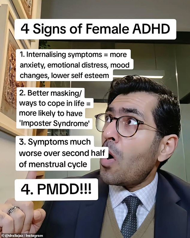 Dr Ajaz frequently posts videos explaining different aspects of the ADHD experience that viewers may or may not relate to