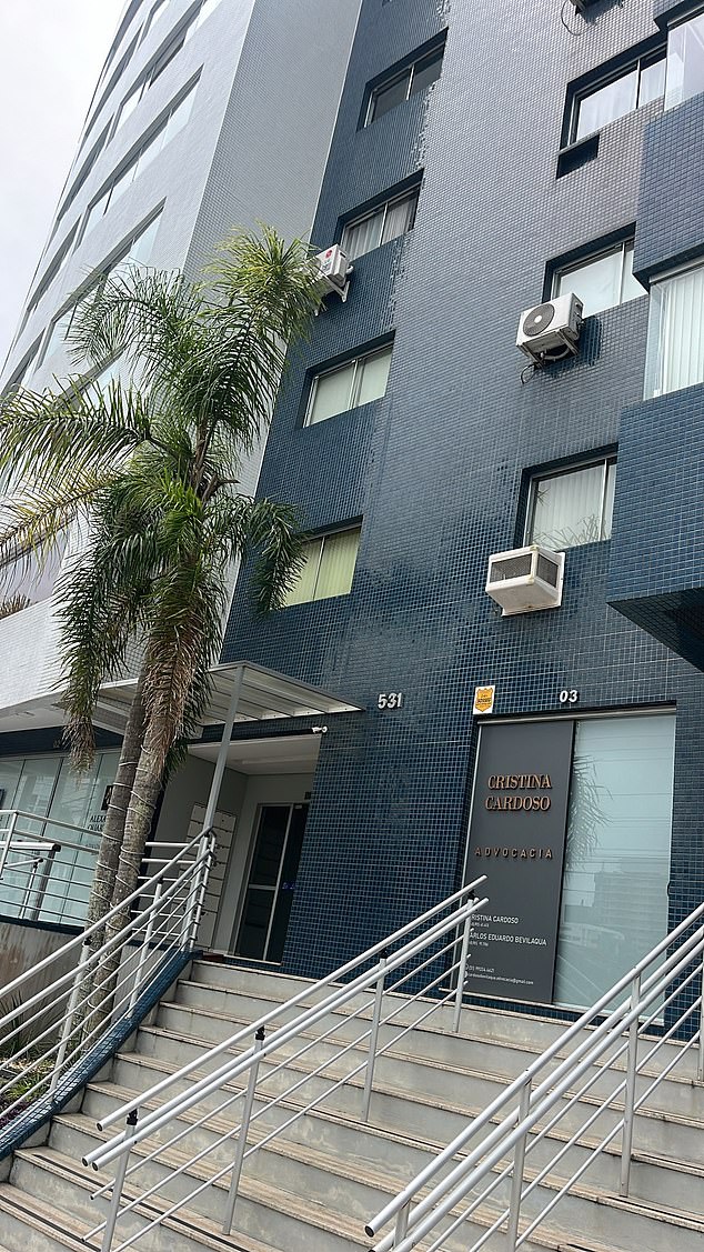 This is the apartment block where the family had their festive event and ate the Christmas cake