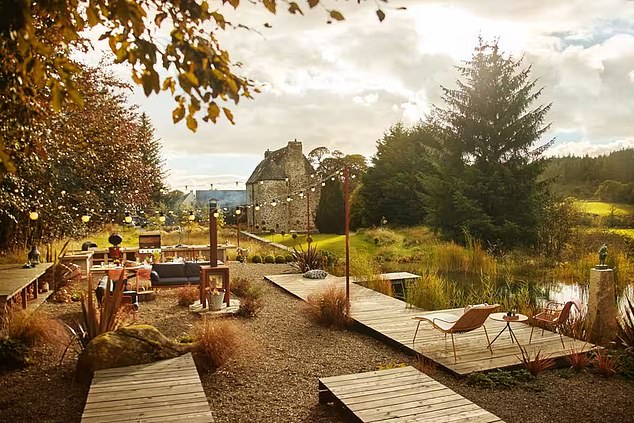 Kilmartin Castle has a wood-burning stove, a garden pool and five bedrooms sleeping ten