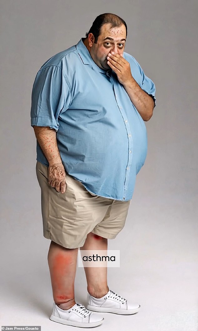 Michael suffers from asthma — a condition that is both caused and also exacerbated by obesity, studies have shown