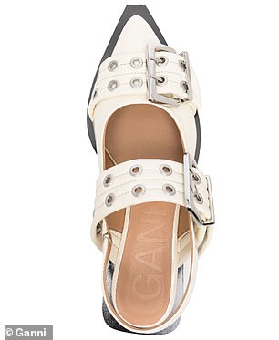 Ganni's $575 buckled ballerina shoes