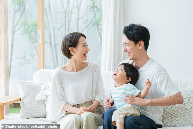 A young Japanese family. Hiroshi Yoshida, a professor at Tohoku University¿s Research Centre for Aged Economy and Society, claims that after centuries of population decline Japan will be left with just one child under the age of 14 by 2720