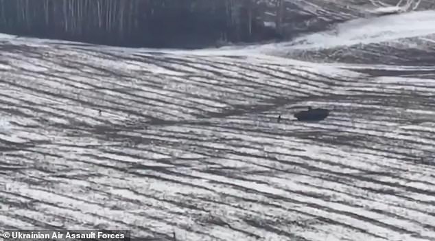 Other clips show the infantry carrier, which has a top speed of 60mph, chasing and knocking down other soldiers on the battlefield