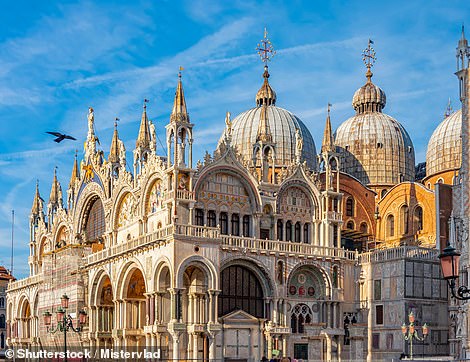 Above: Saint Mark's Basilica, in Venice, often mistaken for Barcelona's Sagrada Familia