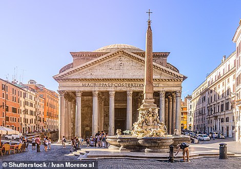 Above: The Pantheon, in Rome, often mistakenly called the Parthenon, which is in Athens, Greece