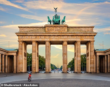 Likely due to their similar, arch-like appearances, 37 per cent of those surveyed mixed up Brandenburg Gate (above), situated in Berlin, Germany, with the Arc de Triomphe, located in Paris, France