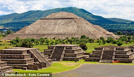 Above: The Teotihuacan Pyramids, in San Juan Teotihuacan, Mexico. Not to be confused with Chichen Itza