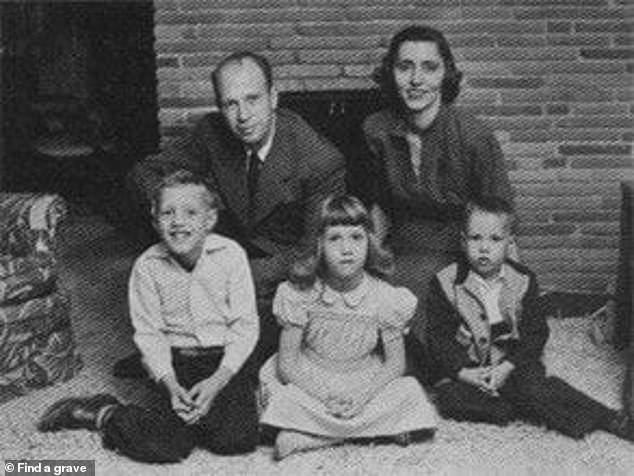 Pictured is Dr Frank Olson with his wife Alice and their children (L-R) Eric, Lisa and Nils