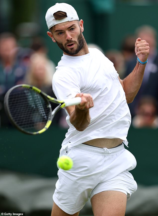 The Aussie firebrand will face Britain's Jacob Fearnley (pictured) in his first match - with very tough tests in store if he progresses against the world No.86