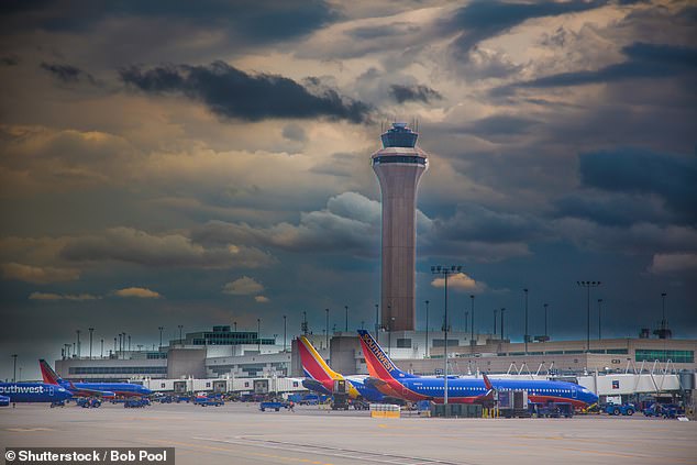 The most turbulent North American route is Albuquerque to Denver (above) - and the latter is the rockiest airport in North America, too