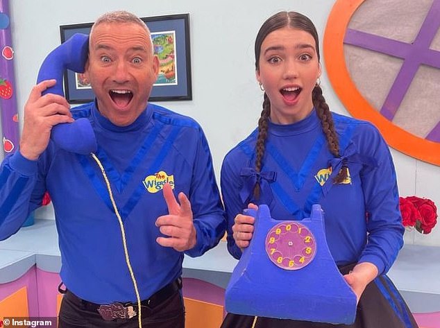 The man behind the costume, Dominic Field, has family links to The Wiggles as his uncle is Blue Wiggle Anthony Field - who now performs on the show with his daughter Lucia