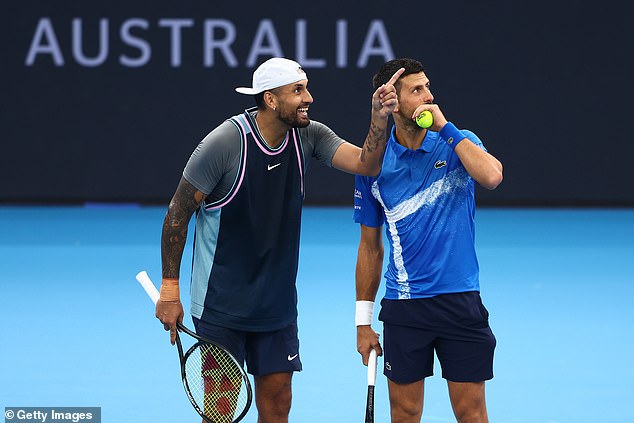 Kyrgios and doubles partner Novak Djokovic delighted the crowd in Brisbane on New Year's Day - and he believes the sport needs an injection of personality