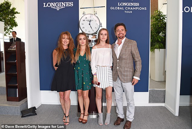 Richard and Mindy with their two daughters, Izzy, centre left, and Willow