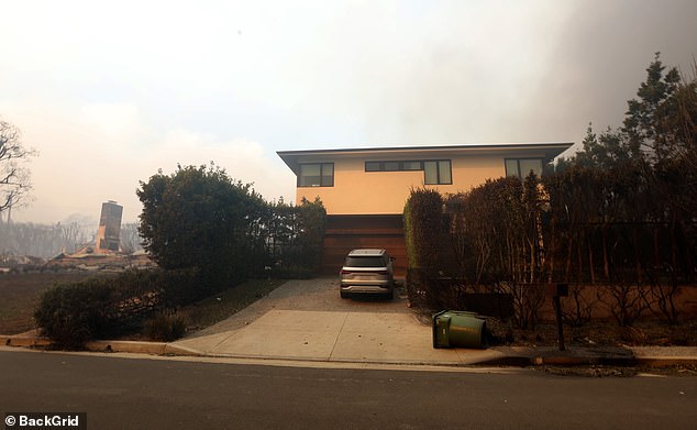 Bill's home remarkably survived the devastating Los Angeles fires while his neighbors were not as fortunate