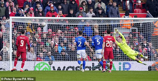 Alexander-Arnold scored with a stunning strike to give Liverpool a two-goal lead in the 4-0 win