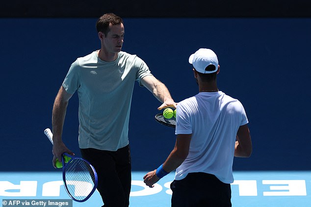 Murray is coaching Djokovic at the Australian Open as the Serbian eyes a 25th Grand Slam