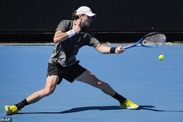 One man who has had a close-up look at the new partnership is British No 1 Jack Draper (pictured), who practised with Djokovic on Wednesday