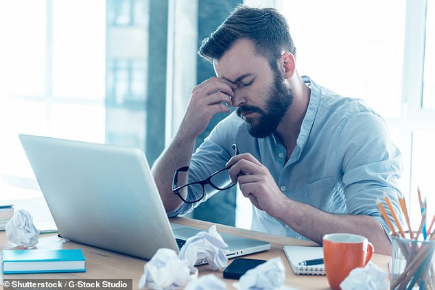 Recent research suggests that men with higher-earning female partners suffer poor mental health (stock image)