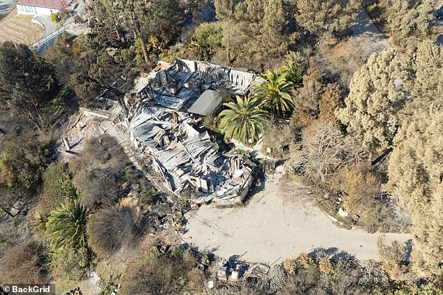 The 56-year-old former talk show host lost her Pacific Palisades home, like many other public figures, in this week's raging Los Angeles wildfires